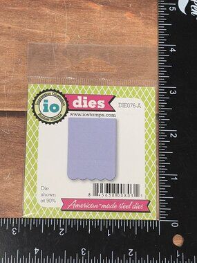 IMPRESSION OBSESSION DIE076-A  SCALLOPED BUNTING STEEL CRAFT DIE